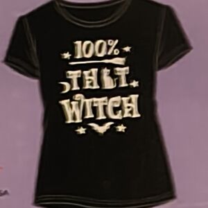 Black Graphic Tee - 100% That Witch
